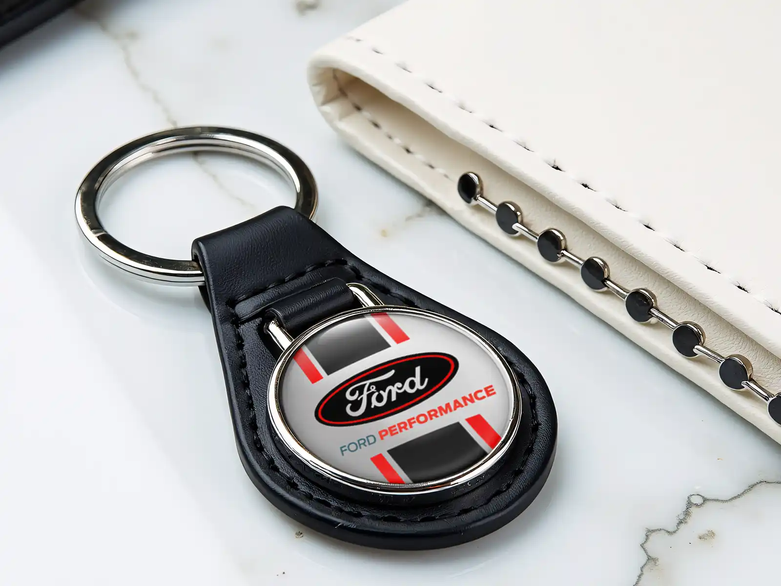Ford Porte-clés Cuir Perso Design Chic Look Force